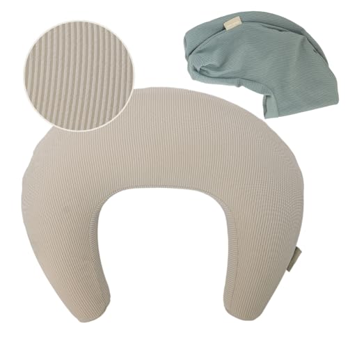 Image of Simply Tots New! Memory Foam Nursing Pillow - Comes with 2 Washable Covers - for Breastfeeding, Bottle Feeding, and Tummy Time - Perfect Support for Baby and Mom Brand
