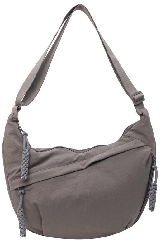 Image of Nylon Crescent Crossbody Bag for Women Shoulder Tote Handbag Casual Sling Bag Dumpling Purse Bag for Outdoor Travel