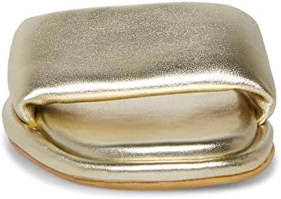 Steve Madden Women's Clyde Flat Sandal, Gold Leather, 6.5 | Image 2