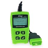 Lector de averías para coche JDiag JD101 OBD2, herramienta de diagnóstico, códigos de error, apto para vehículos EOBD con función de prueba de batería