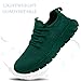 RJYWGS Running Shoes for Men Womens Walking Tennis Gym Sneakers Slip On Comfortable Lightweight Athletic Workout Fashion Sports Shoes Green Size Women 14/ Men 12.5