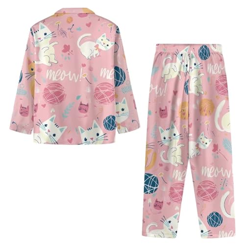 Women's Sleepwear Set 2Pcs Soft & Skin-Friendly Lounge Wear Animal Floral Pattern Leisure Style Print2