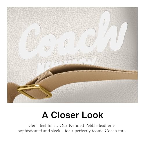 Coach Womens Bubble Leather Cargo Tote Chalk One Size - image 5