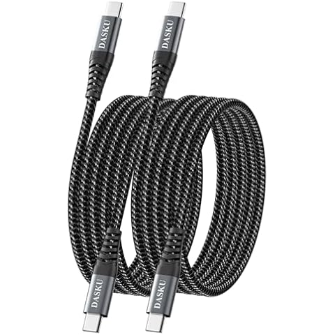 Dasku USB C to C Cable 2 Pack 6FT Cover