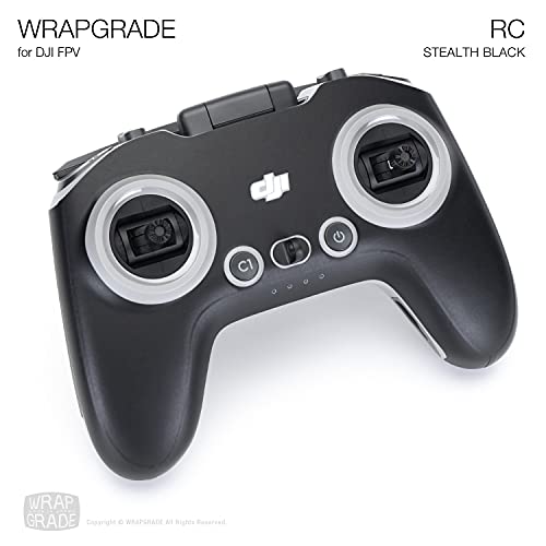 Image of WRAPGRADE Skin Compatible with DJI FPV /DJI FPV Remote Controller 3 (Stealth Black)