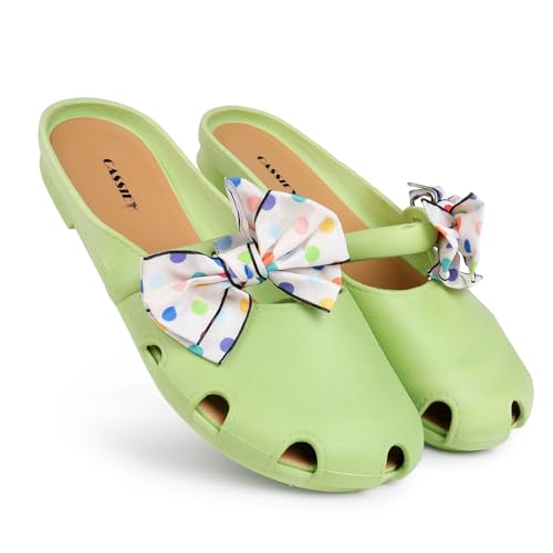 Image of CASSIEY Fashion Slippers For Women slipper Printed Bow design Slip on Flat Sandals