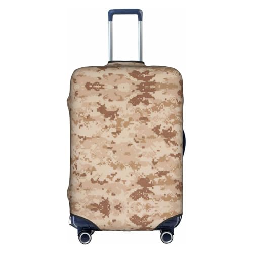 Texture Background in Brown Print Decorative Washable Luggage Cover Personalized Anti Scratch Suitcase Protector