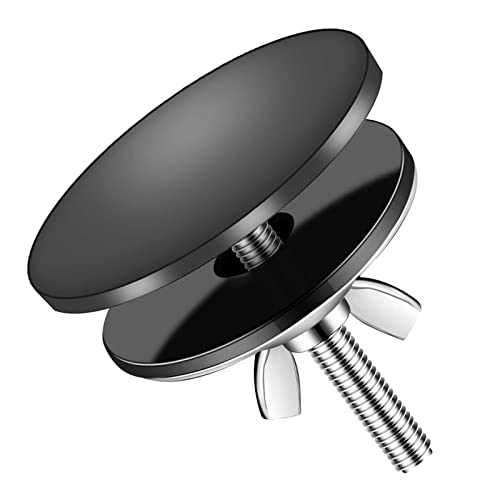 LiXiongBao Stainless Steel Kitchen Sink Hole Cover 2 Inch Faucet Hole Cover Matte Black
