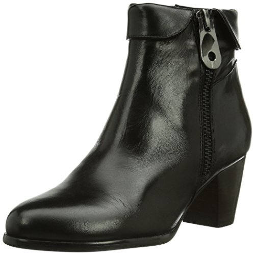 Bottes à tige courte femme Everybody chaussures cuir noir confort