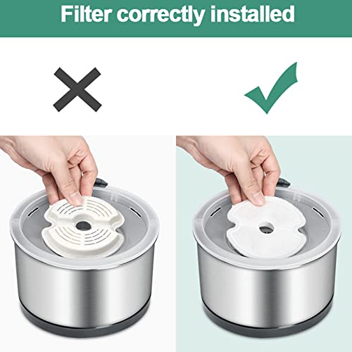 Fuente de Agua para Gatos de Acero Inoxidable 2.5L miniatura 6