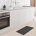 Flowen Tapis Cuisine Devant Evier Antidérapant Tapis Couloir 40x90 cm pour Décoration Maison Tapis de Passage Moderne Lavable Gris avec Surface Absorbant Idéal pour Chambre Made in Italy