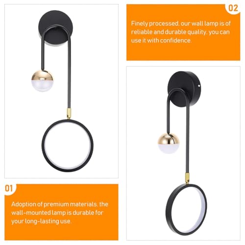 Iluminacion a suspension LED para ahorrar espacio en mesita de noche lampara pared 5