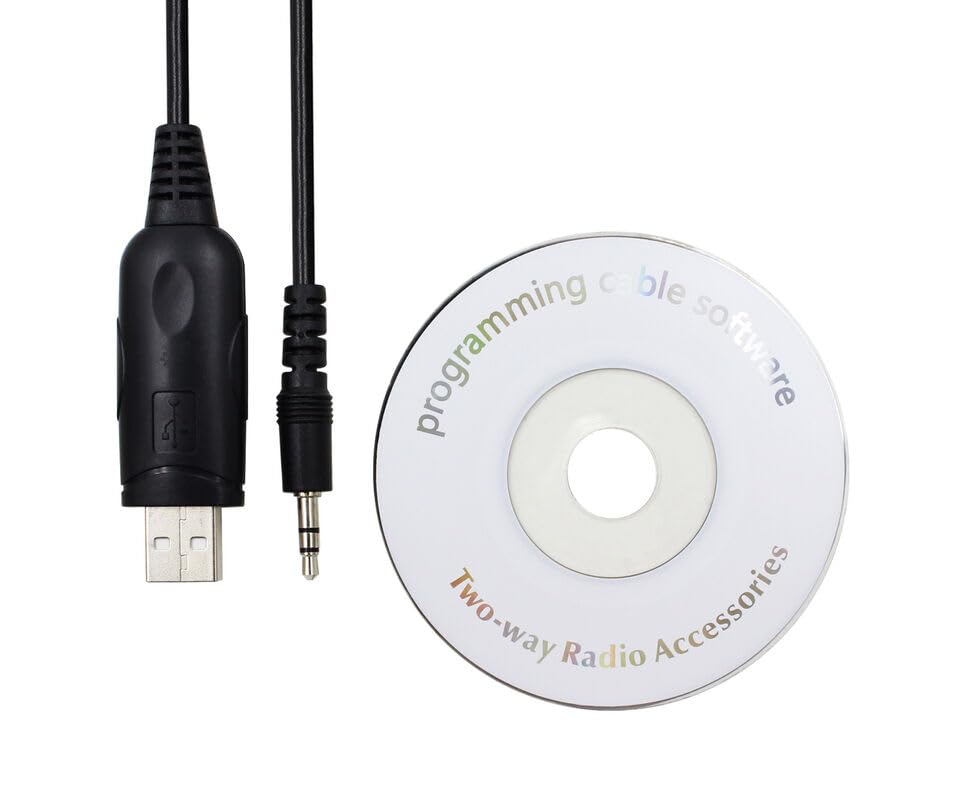 USB Program Cable and CD from a different angle