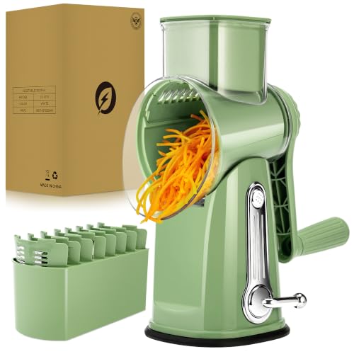 SUSTEAS Rotary Cheese Grater, Large Vegetable Food...