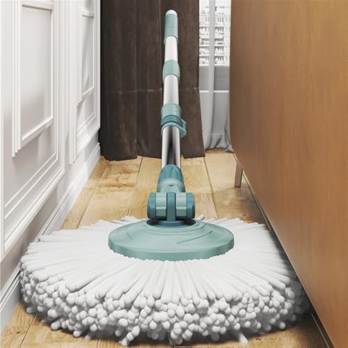 BMDOZRL Wischmopp 360 Grad rotierender Mopp for den Haushalt, kein Handwaschen, Bodenwischer mit Eimer und Pier-Tuch-Set, wasserabsorbierender Bodenwischer – Bild 5