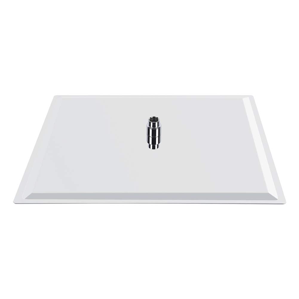 Soffione Doccia Quadrato, 50x50cm Soffione Doccia a Pioggia, Docce Fisso Quadrato, Testa Doccia Piazza ad Alta Pressione in Acciaio Inox con Filettatura G1/2 per Bagno