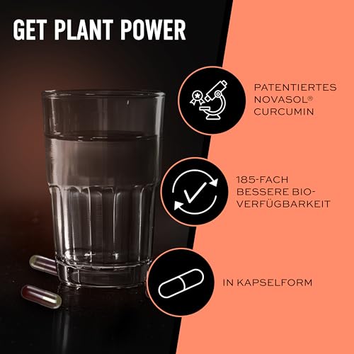 ESN Kurkuma Kapseln, 60 Kapseln, 1000 mg Curcumin pro Portion, aus patentiertem NovaSOL, 185 x höhere Bioverfügbarkeit durch flüssige Form, vegan 2