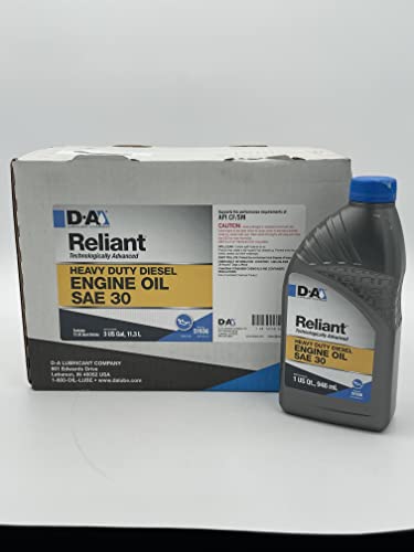 Aceite de motor diesel SAE 30 D-A Lubricants 12 cuartos