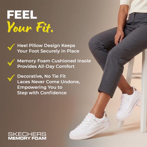 Skechers Social Slip-Ins Bobs, Damen-Sneaker, freihändig, Weiss/opulenter Garten, 38 EU – Ansicht 5