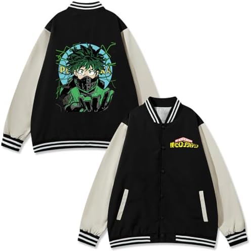 Xuminvty Deku Zip Up Hoodie Midoriya Izuku Todoroki Jacket Winter All Might  Zipper Hoodie Academia Katsuki Bakugo Costume, Style 1, XX-Large :  Amazon.sg: Fashion