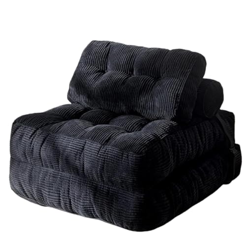 Luulife ܂肽݃\t@xbh \t@[xbh 2Ɉk\ R[fCn yʃRpNg _炩ĉK Ap[g rO[ oRj[ȂǂɍœKł (85*85*40cm,ubN)