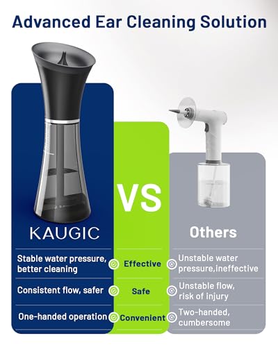 image for KAUGIC Upgraded Ear Wax Removal with One-Piece Waste Tank, Safe Ear Cl