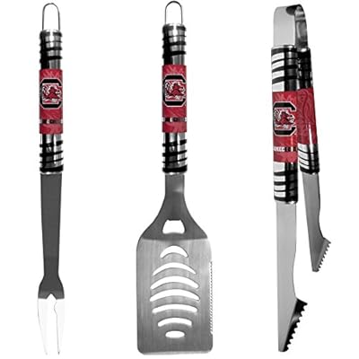 NCAA Siskiyou Sports Fan Shop South Carolina Fighting Gamecocks Tailgater BBQ Set 3 piece Team Color
