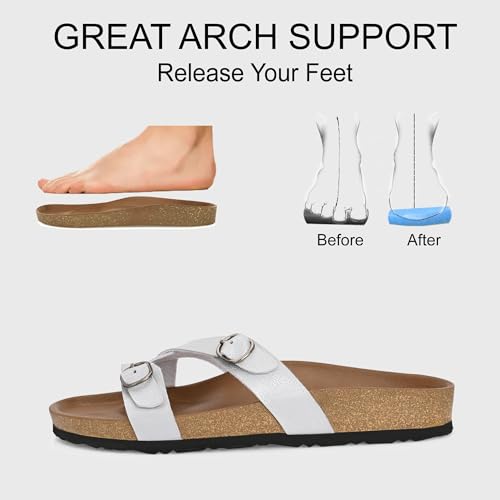 Image of Centrino Women's Berkin-Style Slip-On Sandals | Open Toe Design | Soft PU Footbed | Lightweight & Comfortable | Arch Support | On-Grip Sole | Casual Outdoor Wear (9224)