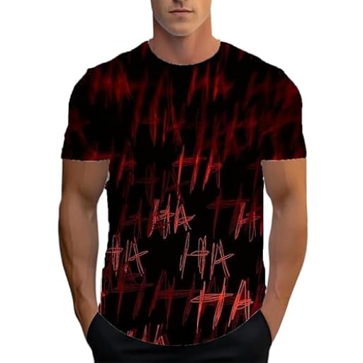 Camiseta unisex con estampado caótico de letras – Impresión 3D Top en estilo villano | Camiseta llamativa para Halloween y cosplay, Style_e01 Vino Rojo, XXL | Ya disponible en tu tienda friki favorita! En mundofriki.es! Camiseta unisex con estampado caótico de letras – Impresión 3D Top en estilo villano | Camiseta llamativa para Halloween y cosplay, Style_e01 Vino Rojo, XXL | Ya disponible en tu tienda friki favorita! En mundofriki.es!