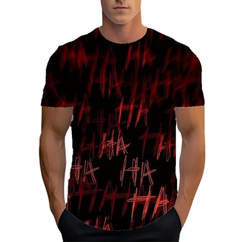 Camiseta unisex con estampado caótico de letras Impresión 3D Top