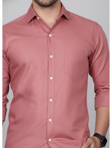 Image of Diverse Men's Solid Formal Shirt | Premium Poly Cotton Full Sleeve Regular Fit Shirt for Men | Stylish Office, Business & Casual
