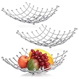 ÉLÉMENT DÉCORATIF MODERNE : Grâce à son design unique chromé, le panier sert non seulement d'objet de rangement pratique, mais aussi d'élément élégant qui attire le regard dans les salons, les salles à manger ou les bureaux !