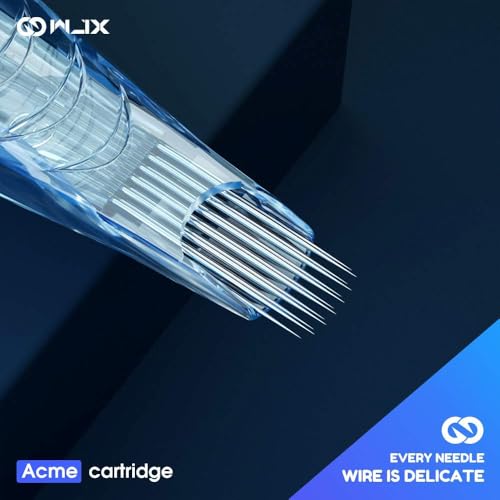 Image of WJX Tattoo Cartridges 20Pcs Disposable Needles Curved Magnum 1209RM