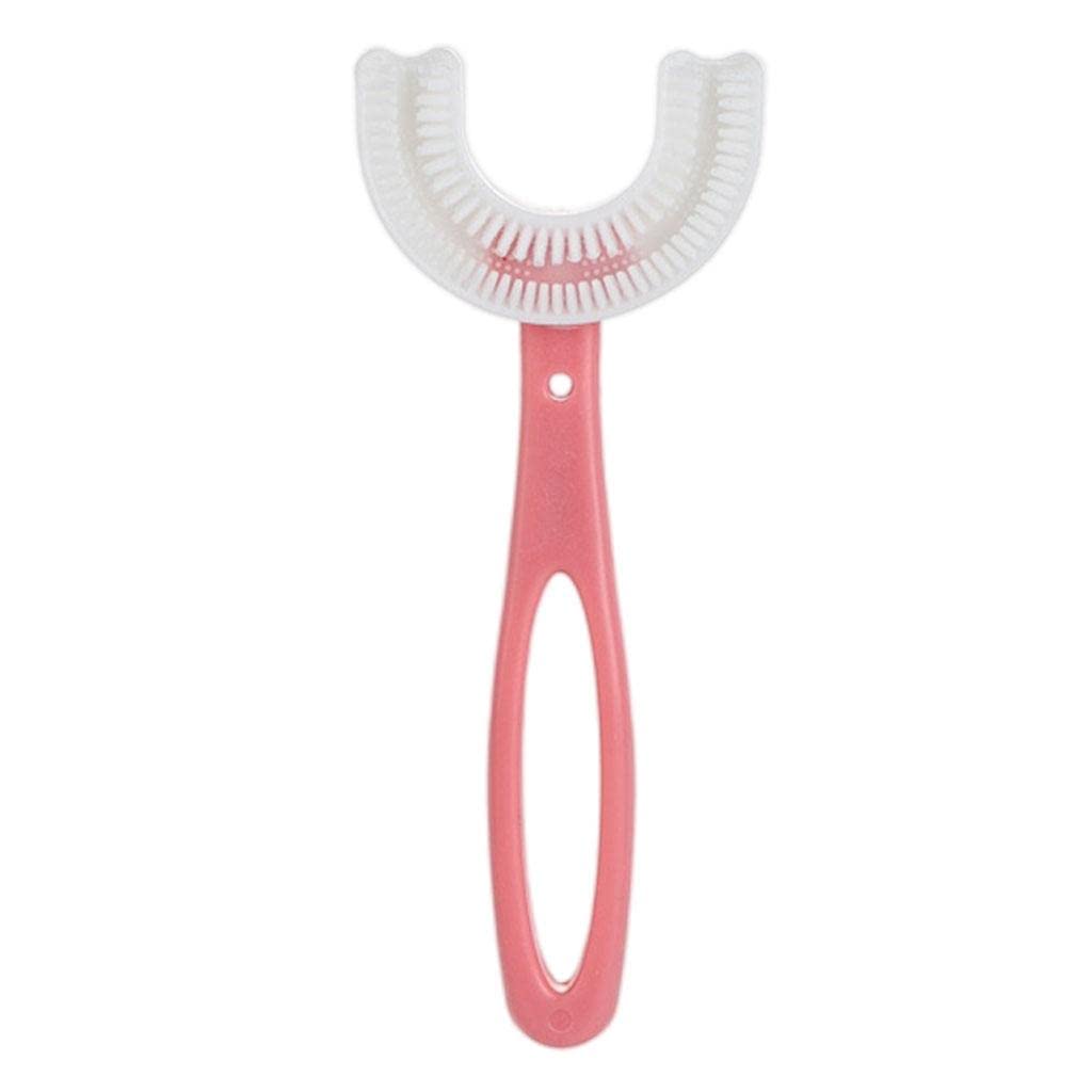 2xKids Teeth Cleaning Manual Brush U-Shape Oral Tooth Cleaning Pink 6-12 years | Health & Beauty | Oral Care | Electric Toothbrushes-image-20