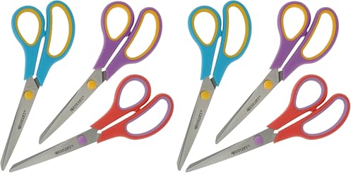 Ya en mundofriki.es: Tijeras Westcott Easy Grip 3 piezas Mix | Juego de 3 tijeras universales con agarre cómodo | Cuchilla de acero inoxidable extra afilada y duradera | Tijeras para hogar y oficina | N-90033 00