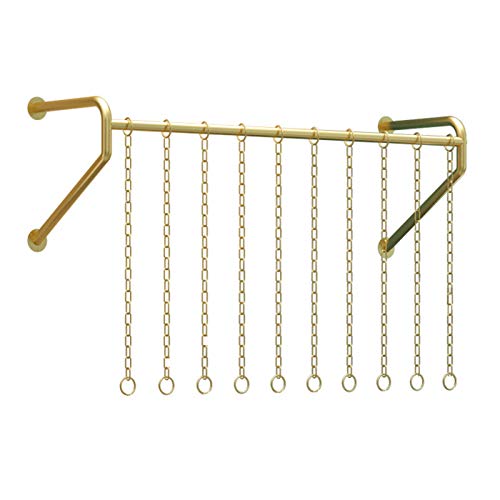 Perchero creativo de hierro para colgar en la pared, gancho de exhibición personalizable para el hogar o tienda de ropa, versátil barra colgante elegante para abrigos, bolsas y accesorios