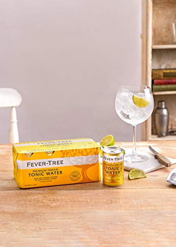 image for Fever-Tree Premium Indian Tonic Water Cans, No Artificial Sweeteners, 