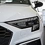CARamzll 2 Pcs Car Headlight Tint Smoked Black Protective Film Protection Transparent TPU Sticker, for Audi A3 8Y S3 2020 2021 Accessories