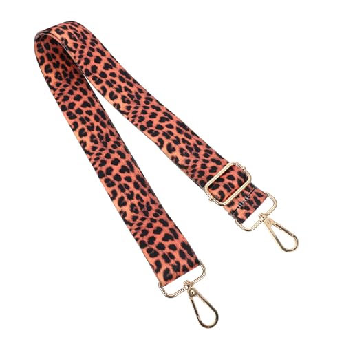 ULTECHNOVO Correa para Bolso de Mujer Ajustable de 3,8 Cm Estampado de Leopardo, Accesorio para Bolsos Cierres Metálicos Dorados, Extensor de Bolsa Adecuado para DIY y Reemplazo