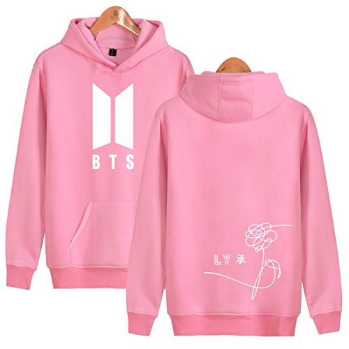 BTS - Sudadera - para niña Rosa Rosa