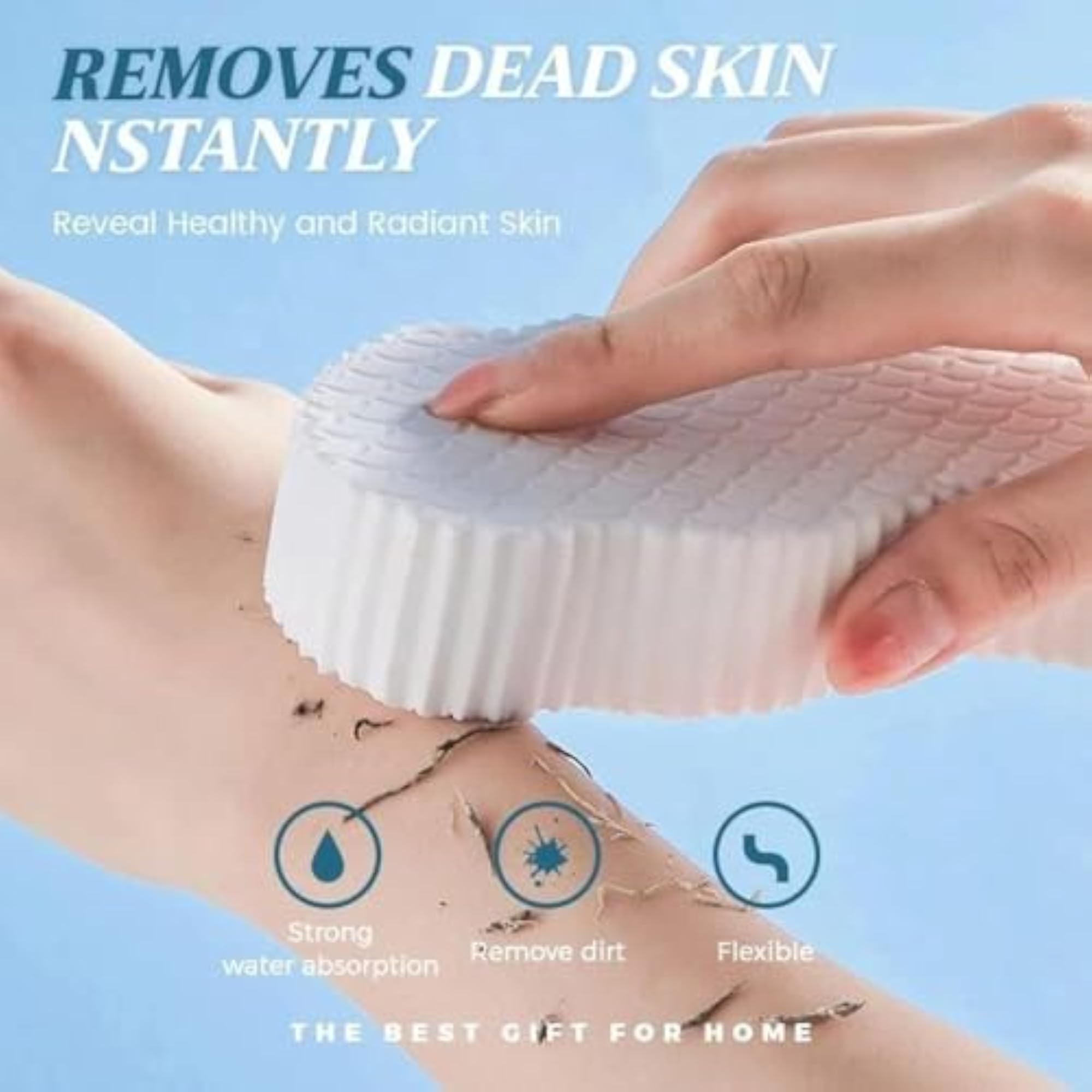 Ultra Soft Exfoliating Bath Sponge for Gentle Scrubbing