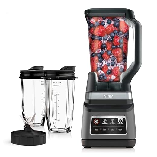 Ninja BN751 Professional Plus DUO Blender, 1400 Peak Watts, 3 Auto-IQ Programs for Smoothies, Frozen Drinks & Nutrient Extractions, 72-oz. Total Crushing Pitcher & (2) 24 oz. To-Go Cups, Black