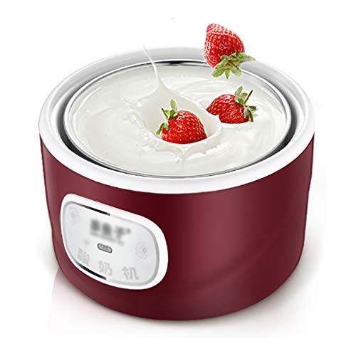 CLING Máquina De Yogurt 220V Máquina Eléctrica para Hacer Yogurt Yogurt Natto Rice Wine Tool,Revestimiento De Acero Inoxidable 1L