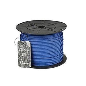 Touw Blauw 100m Veiligheidstouw, 4mm Klimtouw, Outdoor Avontuurlijk Abseiltouw, Reddingsuitrusting, Brandveilig Nylon…