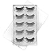 JISTL 5 Pairs Fashion Natural Handmade Long False Black Eyelashes Makeup