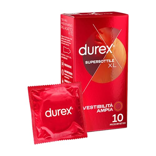 Durex SuperSottile XL, Preservativi, 10 pz
