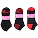 On The Go Hosiery Women's Cushion Fashion Low-Cut Socks (6 Pair) (Red Lovers), (G-01)