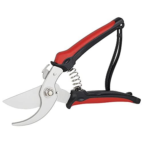 Fyeme Gartenbypass-Schnittschere schwere Baumschneider und Rosenbeschnitten Schere Handheld Pruner Mehrzweckgartenschere für Gartenbaumbaupflanzen Busch Busch(Schwarz rot)