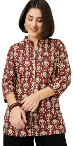 Image of Max Women's Cotton Blend Regular Fit Casual Kurta
