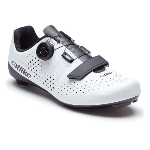 Catlike KOMPACTO R Zapatillas Ciclismo, Blanco, Talla 43